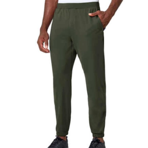 Mondetta Men's Performance Stretchable Moisture Wicking Joggers Green Pants - Picture 1 of 7